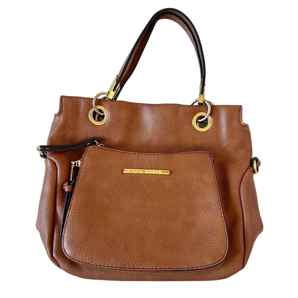 Steve Madden cognac small handbag